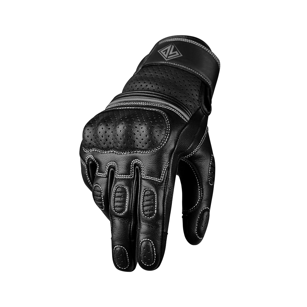 CE-Approved Motorbike Gloves with Impact Armor Inserts