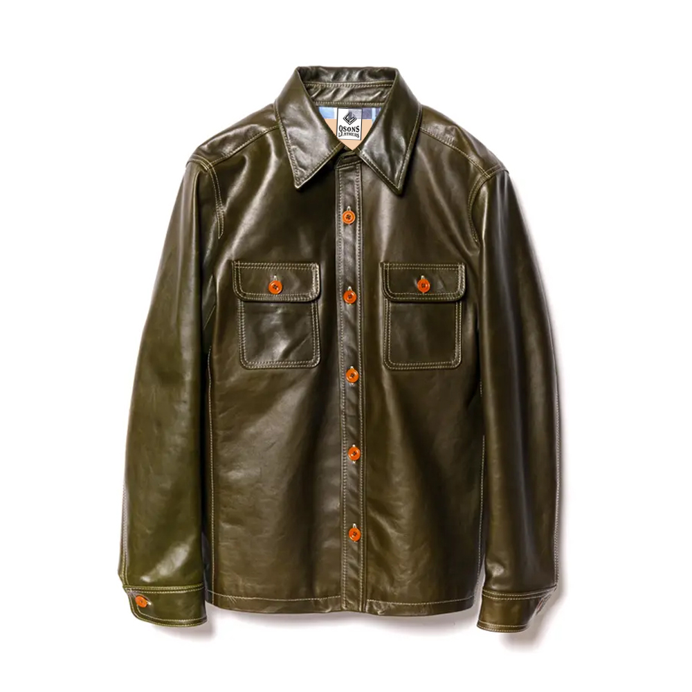 Private Label Leather Shirt for Boutique & Online Stores