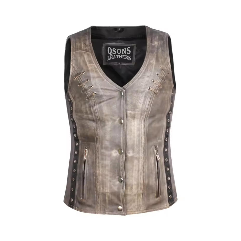 Premium Leather Vest for Streetwear & Trend-Driven Collections