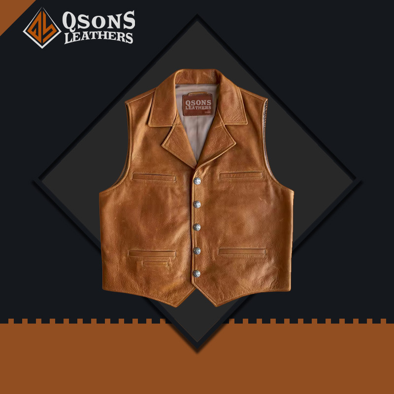 Leather vest